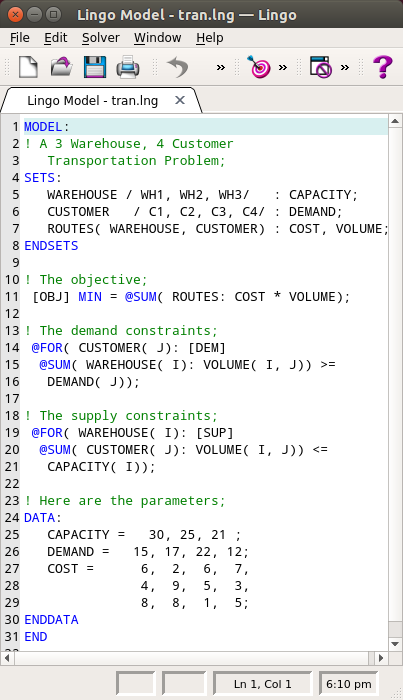 linuxtranmodel